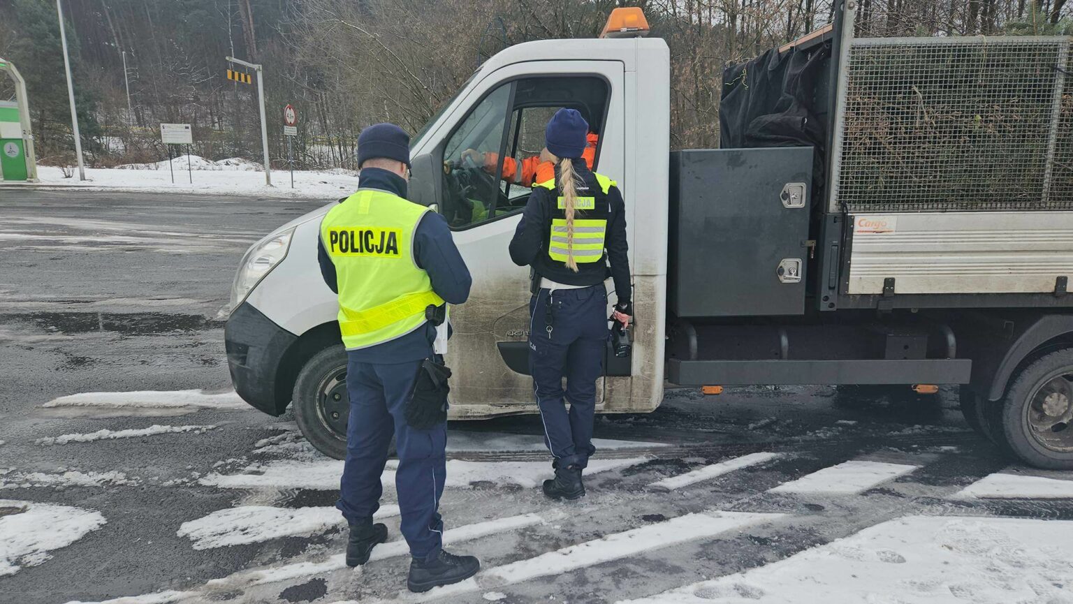 akcja policji Zielona G&oacute;ra - kontrole Zielona G&oacute;ra