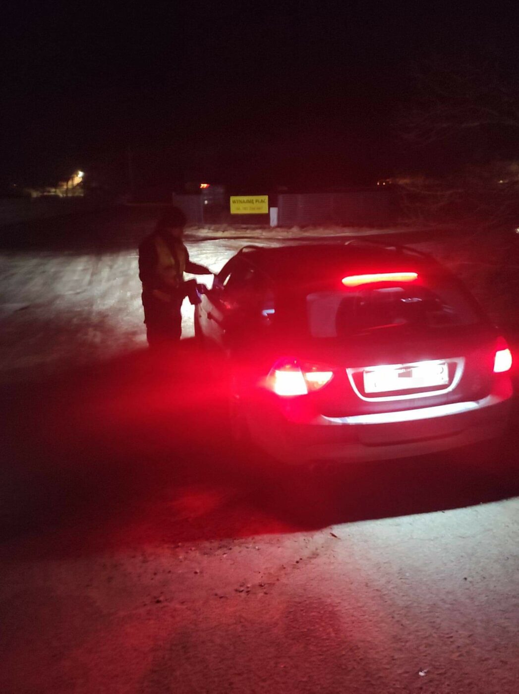 DK32 Sulech&oacute;w - policja na DK32