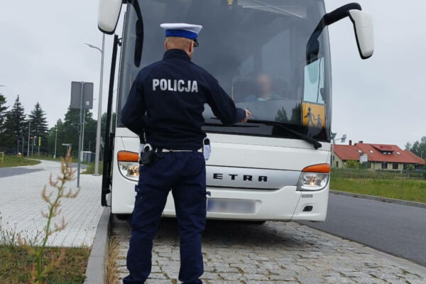 ferie 2026 lubuskie - kontrole autokarów policja