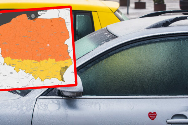 marznący deszcz - ostrzeżenia IMGW