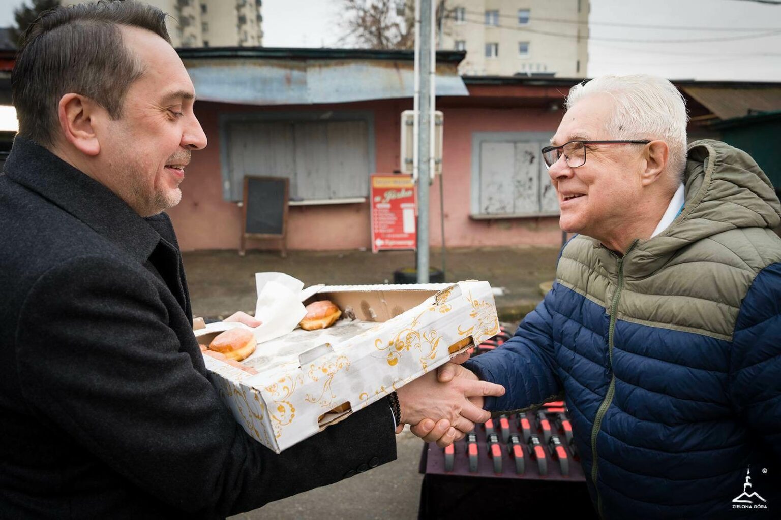 Prezydent Zielonej G&oacute;ry Marcin Pabierowski - Tłusty Czwartek Zielona G&oacute;ra