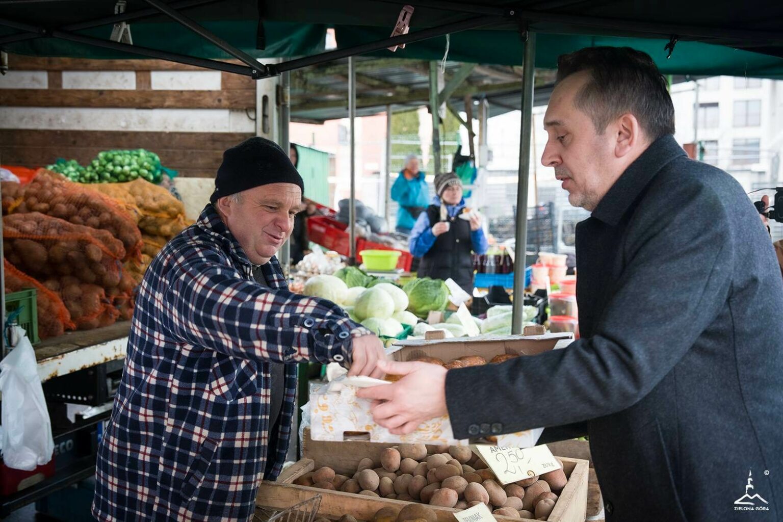 Prezydent Zielonej G&oacute;ry Marcin Pabierowski - Tłusty Czwartek Zielona G&oacute;ra