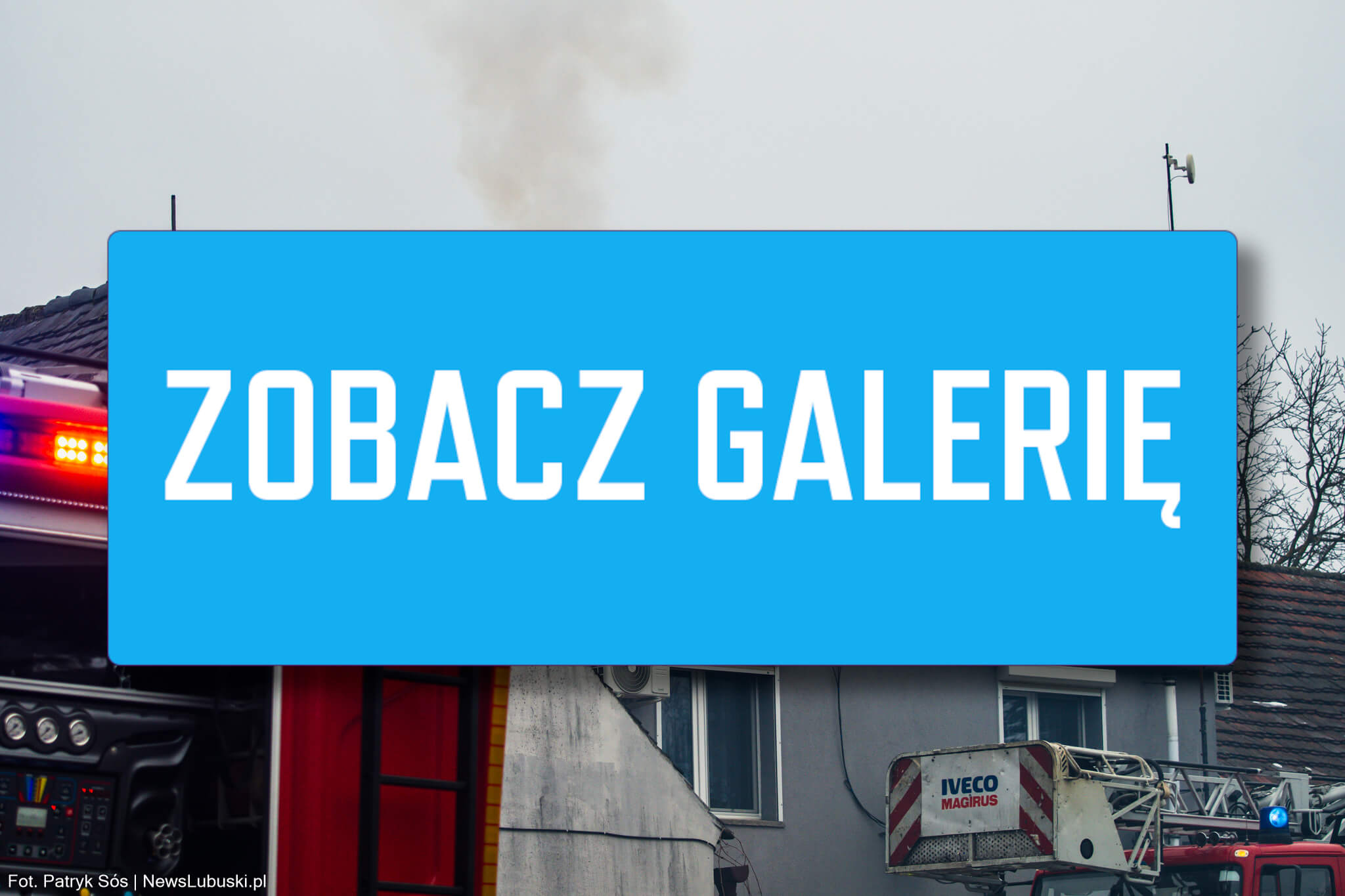 pożar Świdnica koło Zielonej Góry - pożar sadzy w kominie