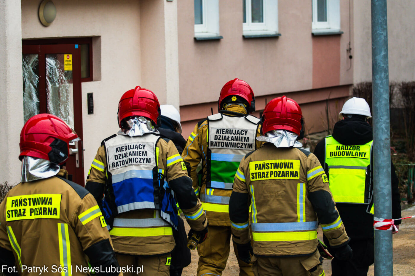 wybuch w bloku Gorz&oacute;w Wielkopolski - pożar Gorz&oacute;w Wielkopolski