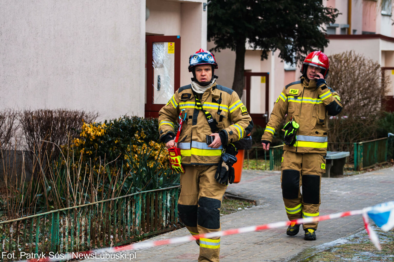 wybuch w bloku Gorz&oacute;w Wielkopolski - pożar Gorz&oacute;w Wielkopolski