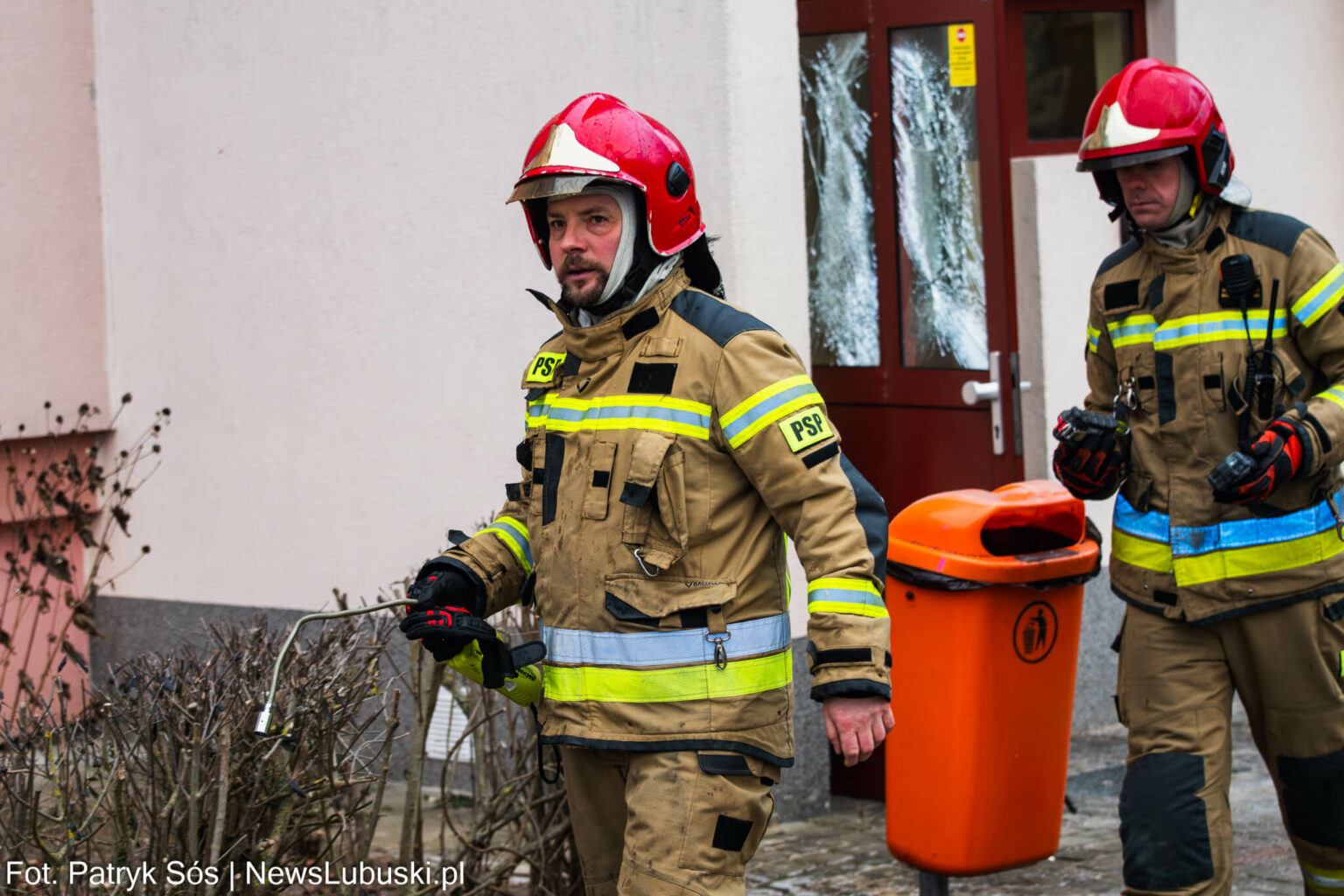 wybuch w bloku Gorz&oacute;w Wielkopolski - pożar Gorz&oacute;w Wielkopolski