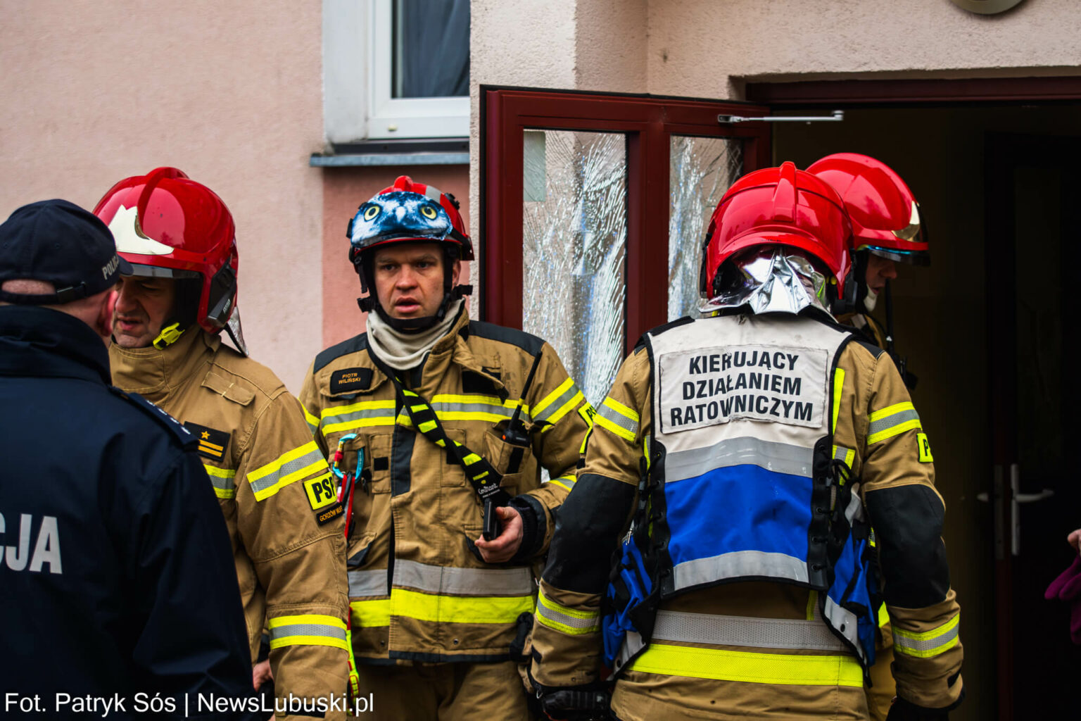 wybuch w bloku Gorz&oacute;w Wielkopolski - pożar Gorz&oacute;w Wielkopolski