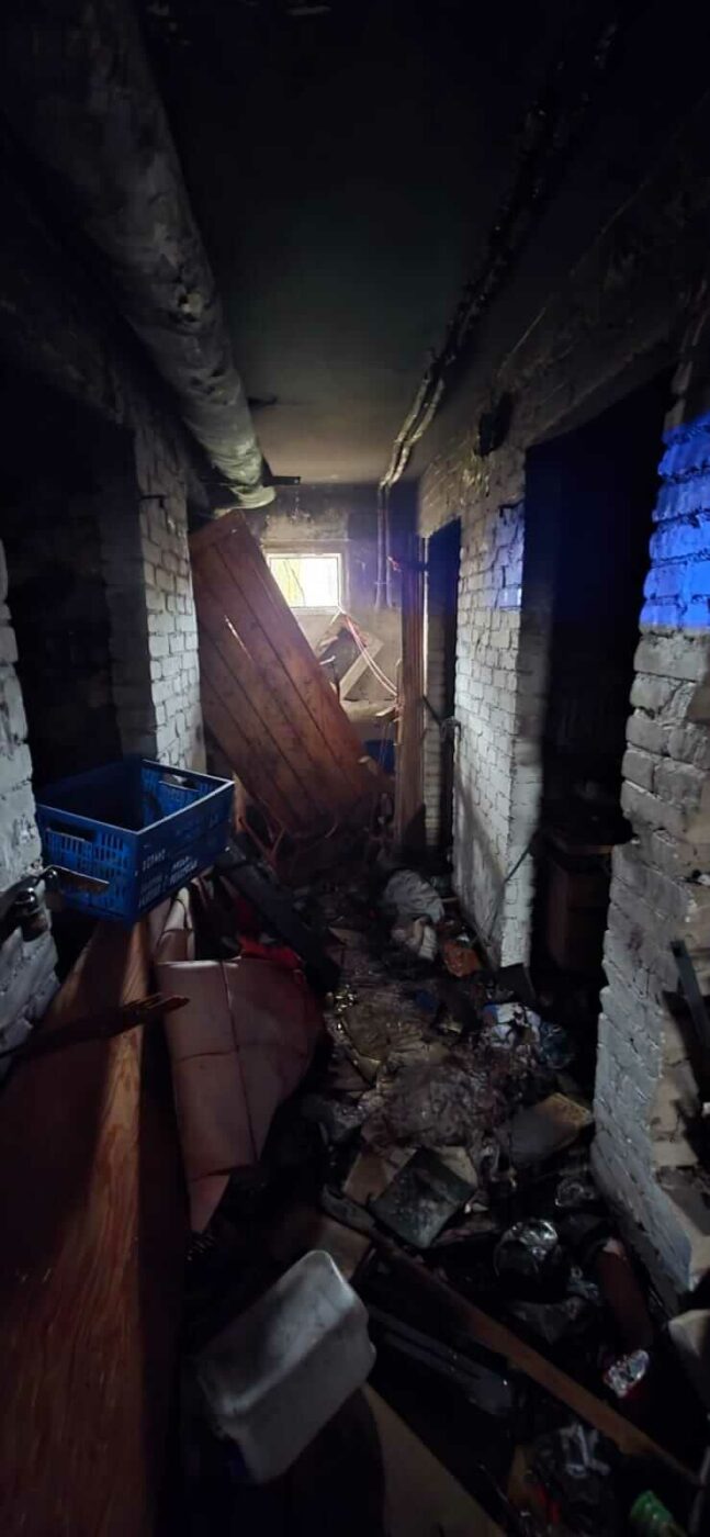 wybuch w bloku Gorz&oacute;w Wielkopolski - pożar Gorz&oacute;w Wielkopolski