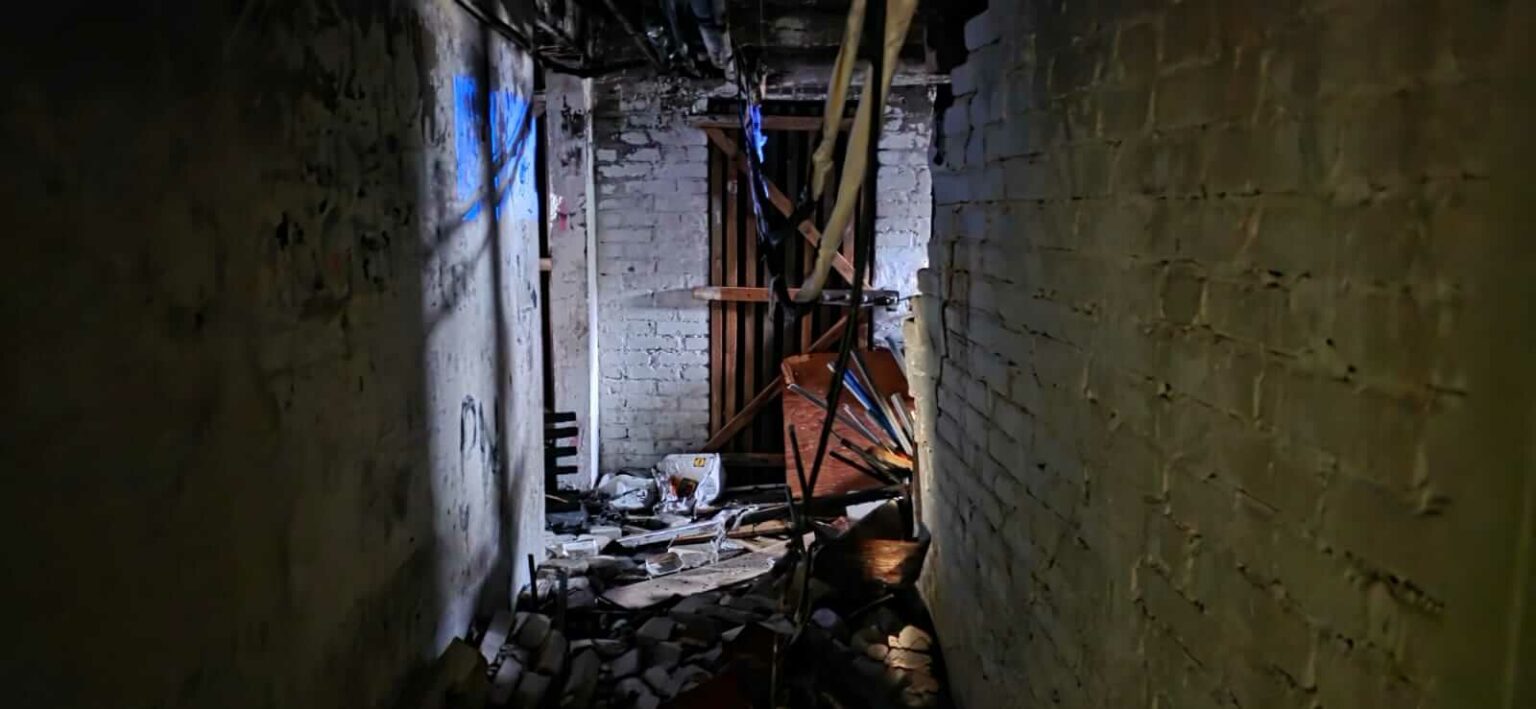 PozarWybuchGorzow_29 wybuch w bloku Gorzów Wielkopolski - pożar Gorzów Wielkopolski