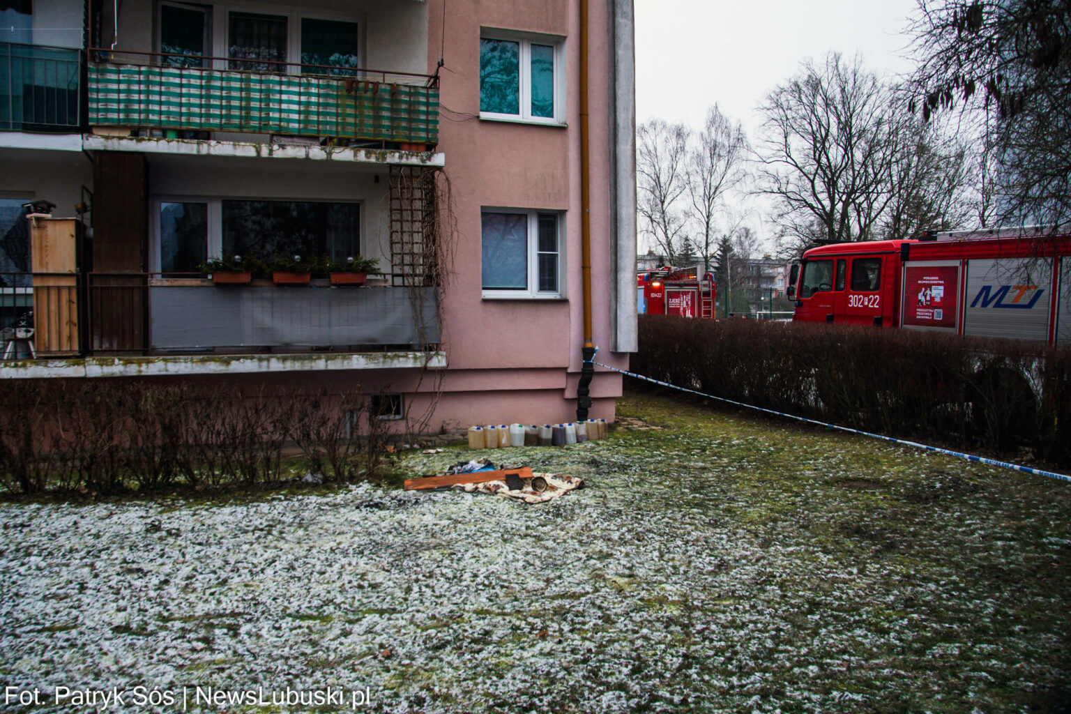 PozarWybuchGorzow_6 wybuch w bloku Gorzów Wielkopolski - pożar Gorzów Wielkopolski
