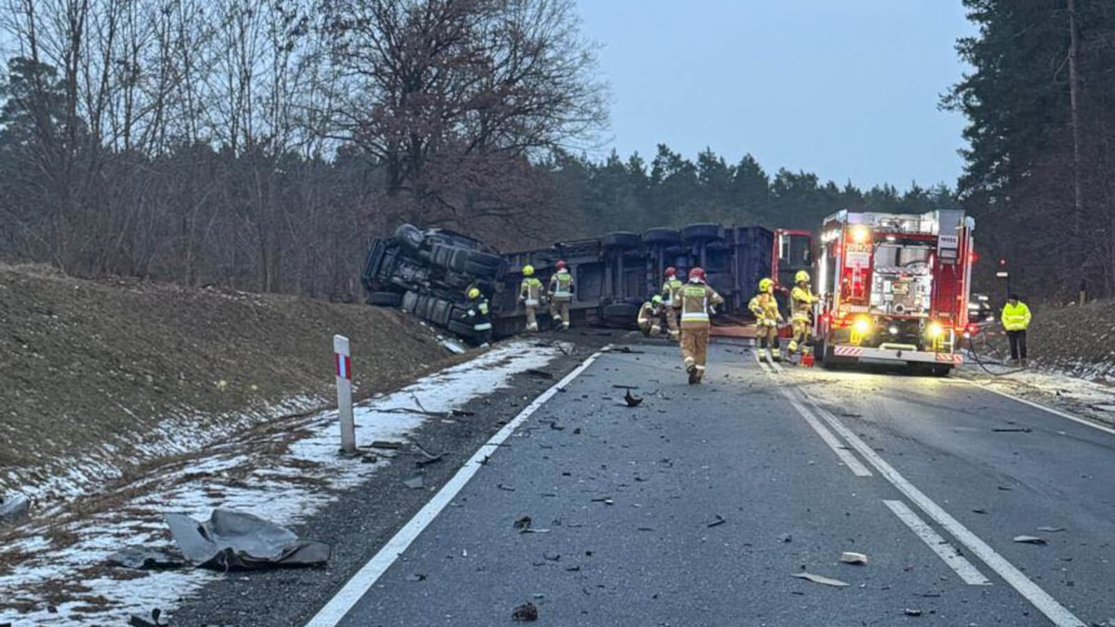 wypadek DK22 Gorzów - tragiczny finał wypadku
