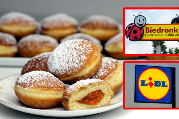 tłusty czwartek 2026 - pączki biedronka, lidl pączki