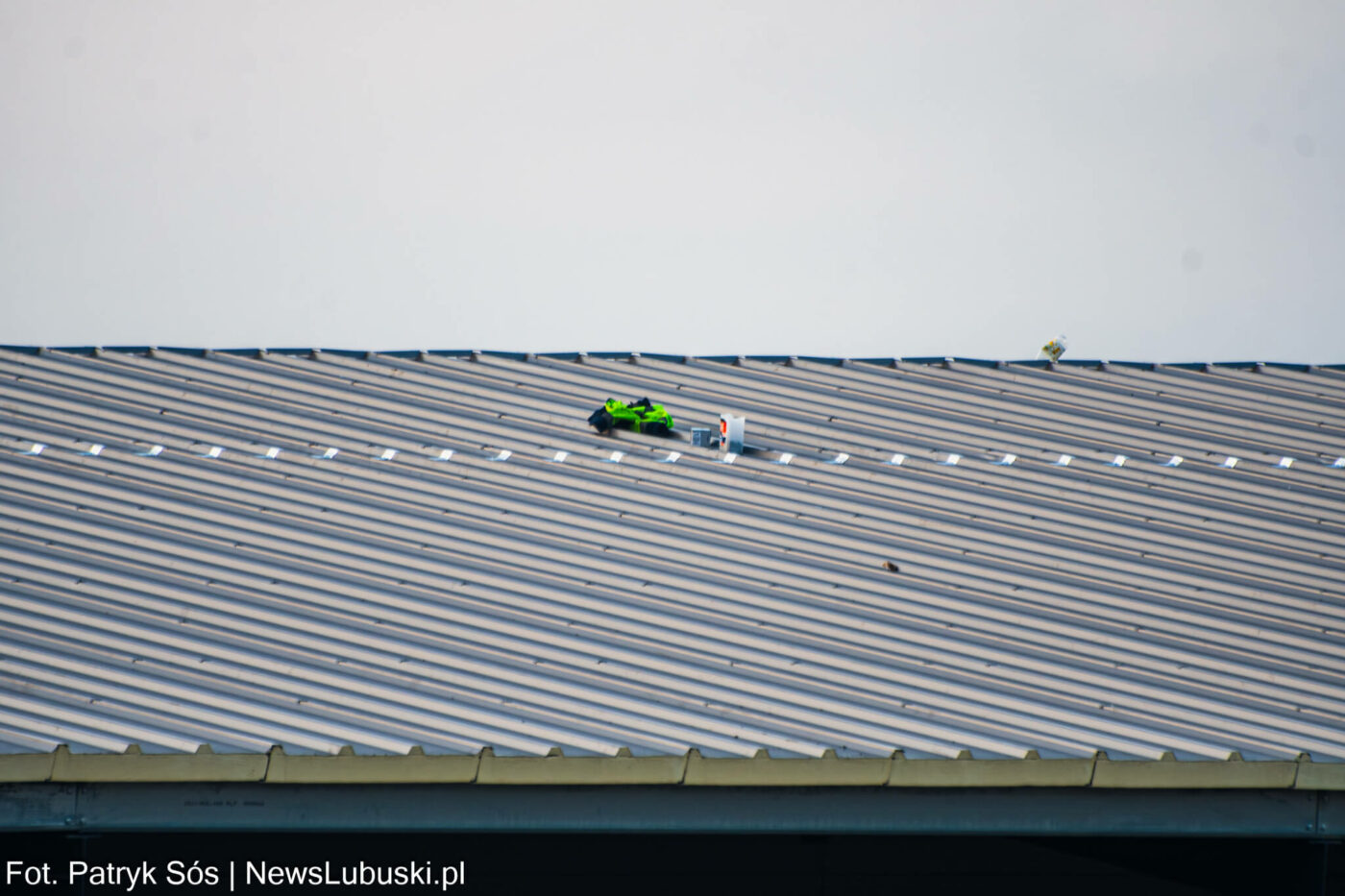 wypadek pod Zieloną G&oacute;rą - wypadek na budowie