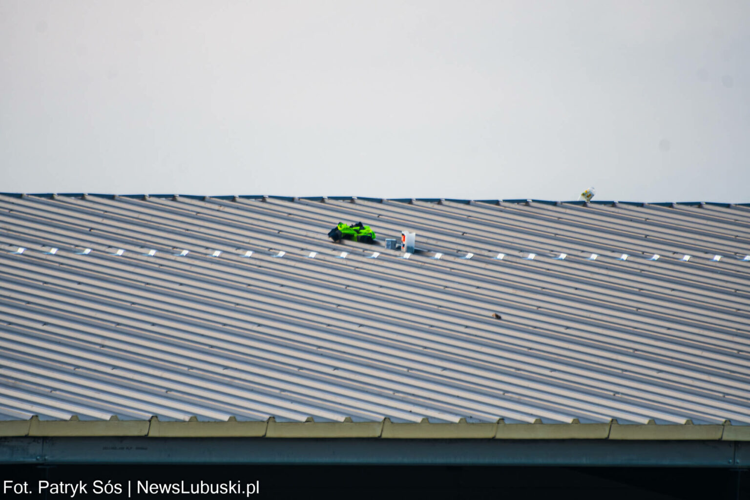 wypadek pod Zieloną G&oacute;rą - wypadek na budowie