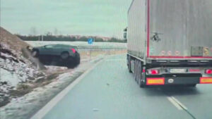 wypadek Zielona Góra S3 - węzeł Zielona Góra Północ