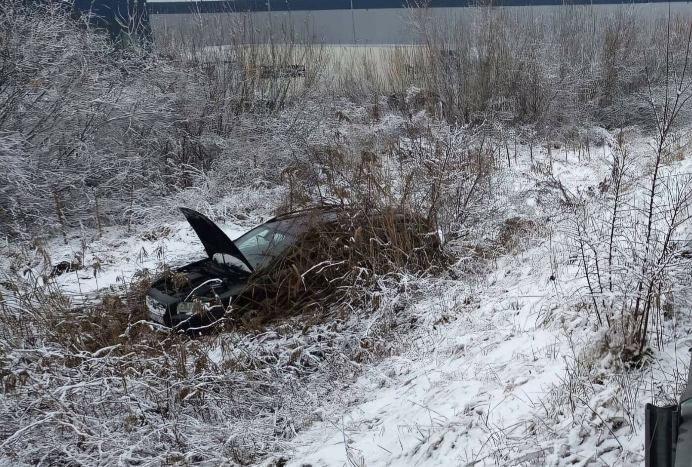 wypadek Zielona G&oacute;ra DW282 - łyse opony