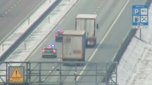 Akcja policji na A2. Dron namierzył 33 kierowców ciężarówek (ZDJĘCIA)