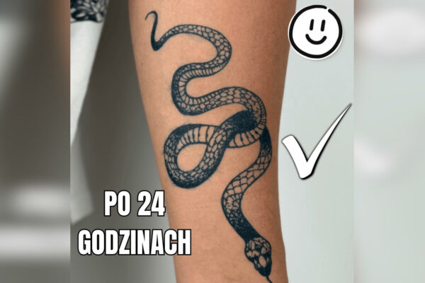dwutygodniowy tatuaż