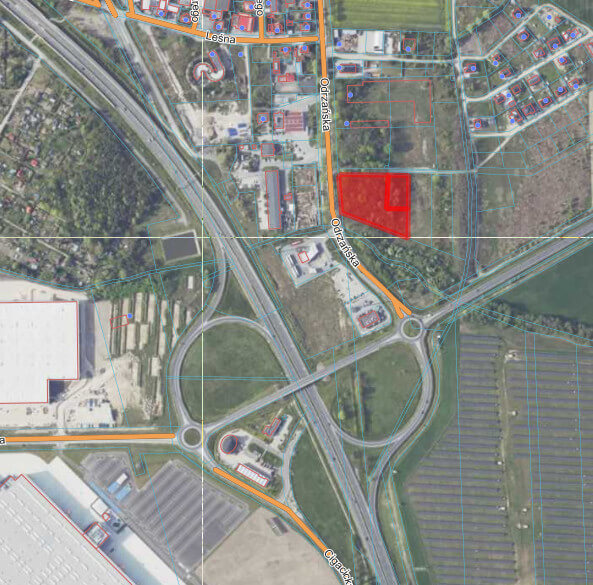 nowa JRG Sulechów - działki pod straż pożarną