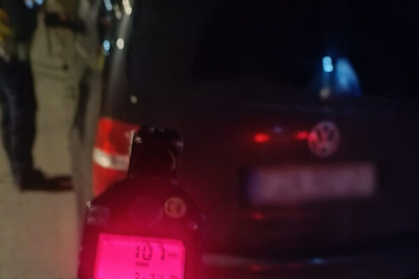 107 km/h w terenie zabudowanym - Żary policja drogówka