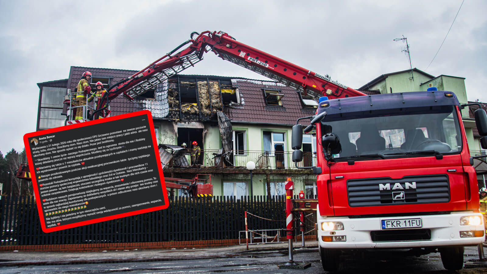 DPS Szczawno pożar - dyrektor DPS Szczawno