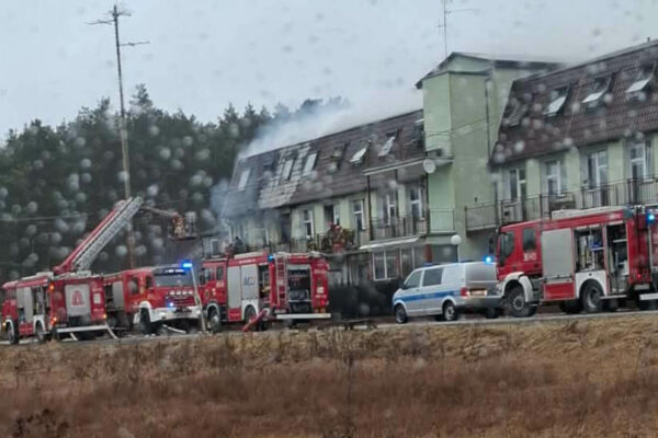Pożar DPS Szczawno - Pożar Krosno Odrzańskie