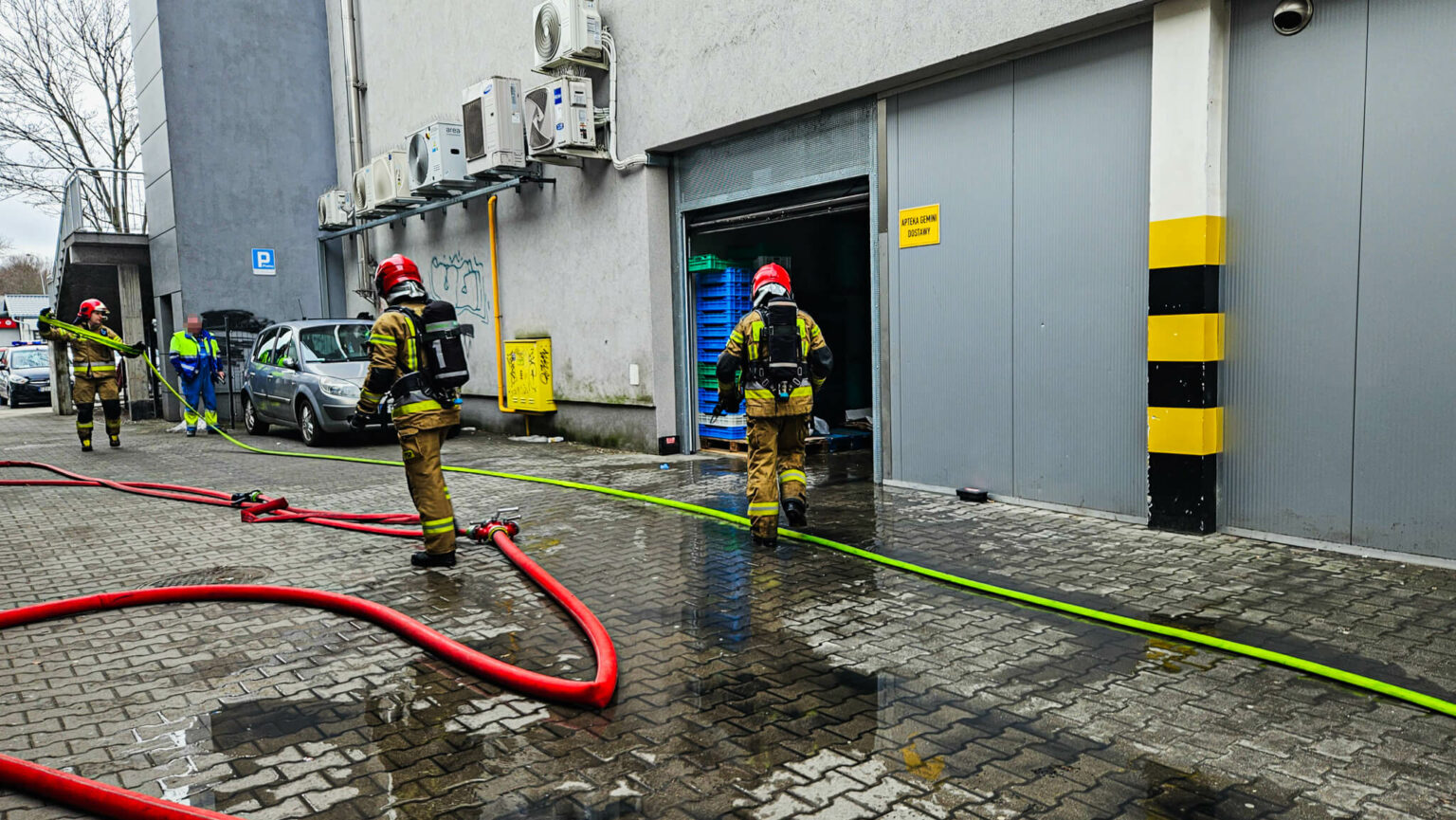 pożar Świat Pierog&oacute;w Zielona G&oacute;ra - Piątek 13 Zielona G&oacute;ra