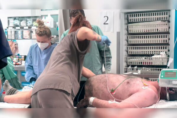 pożar DPS Szczawno - SOR Zielona Góra