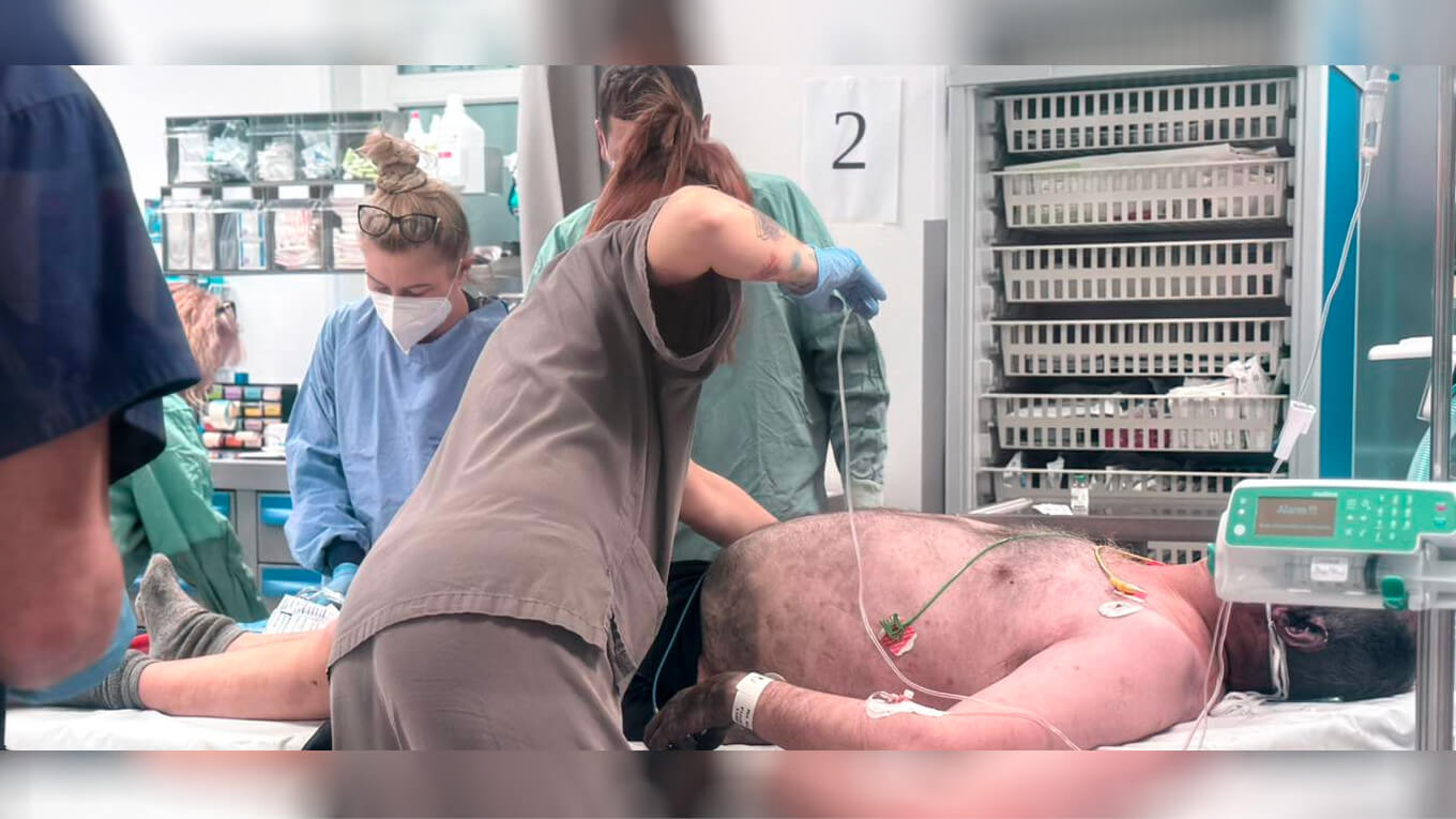 pożar DPS Szczawno - SOR Zielona Góra