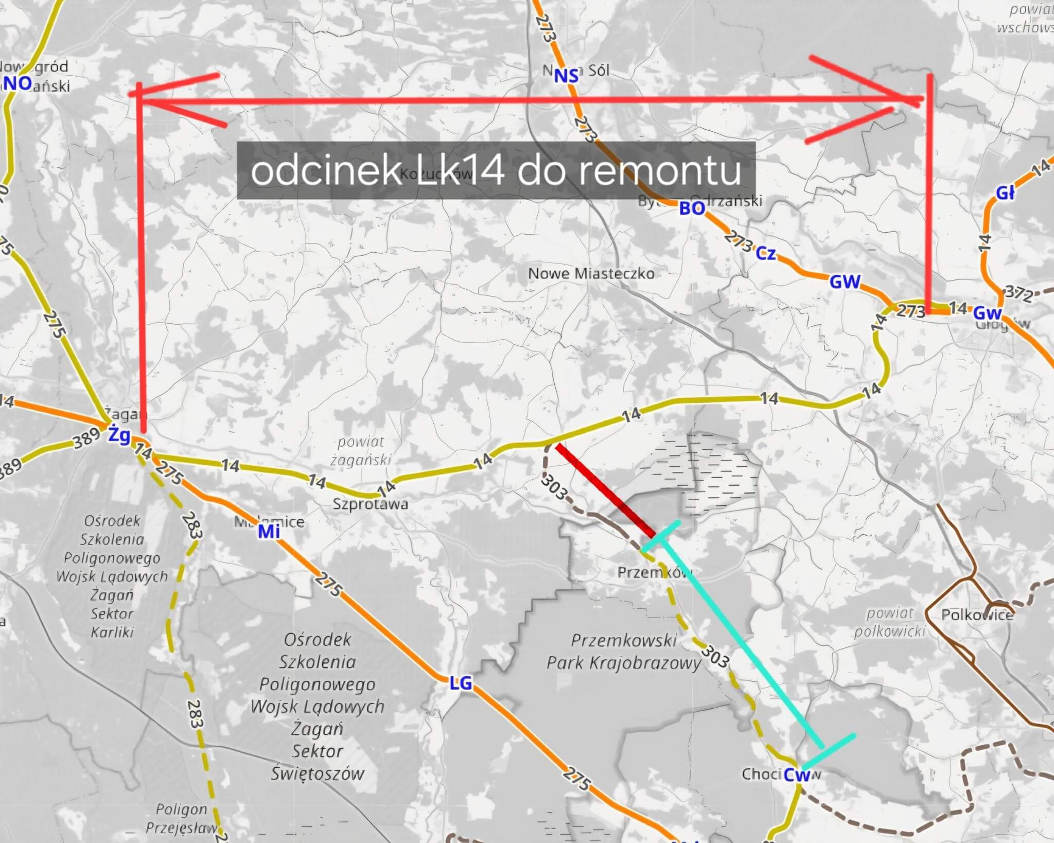 kolej Szprotawa - rewitalizacja linii kolejowej