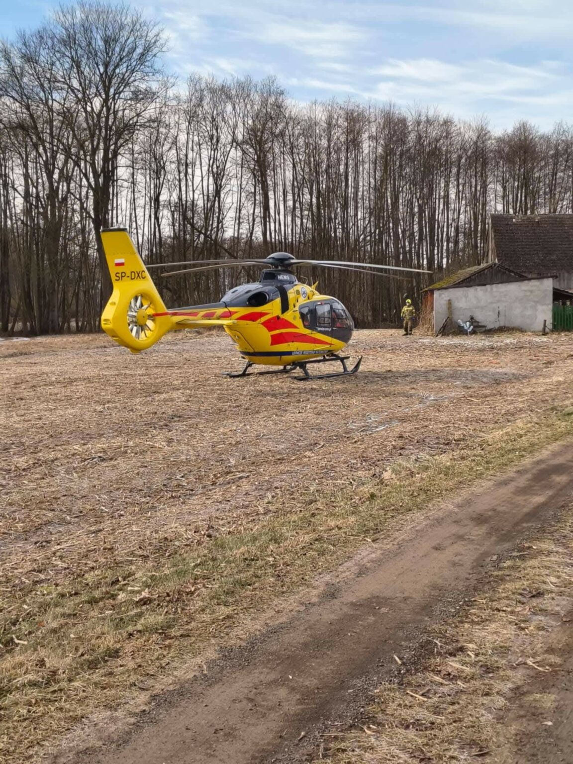 wypadek-goscinowo-dziecko-lpr20.02.2026-5 3-latek Skwierzyna - Gościnowo wypadek