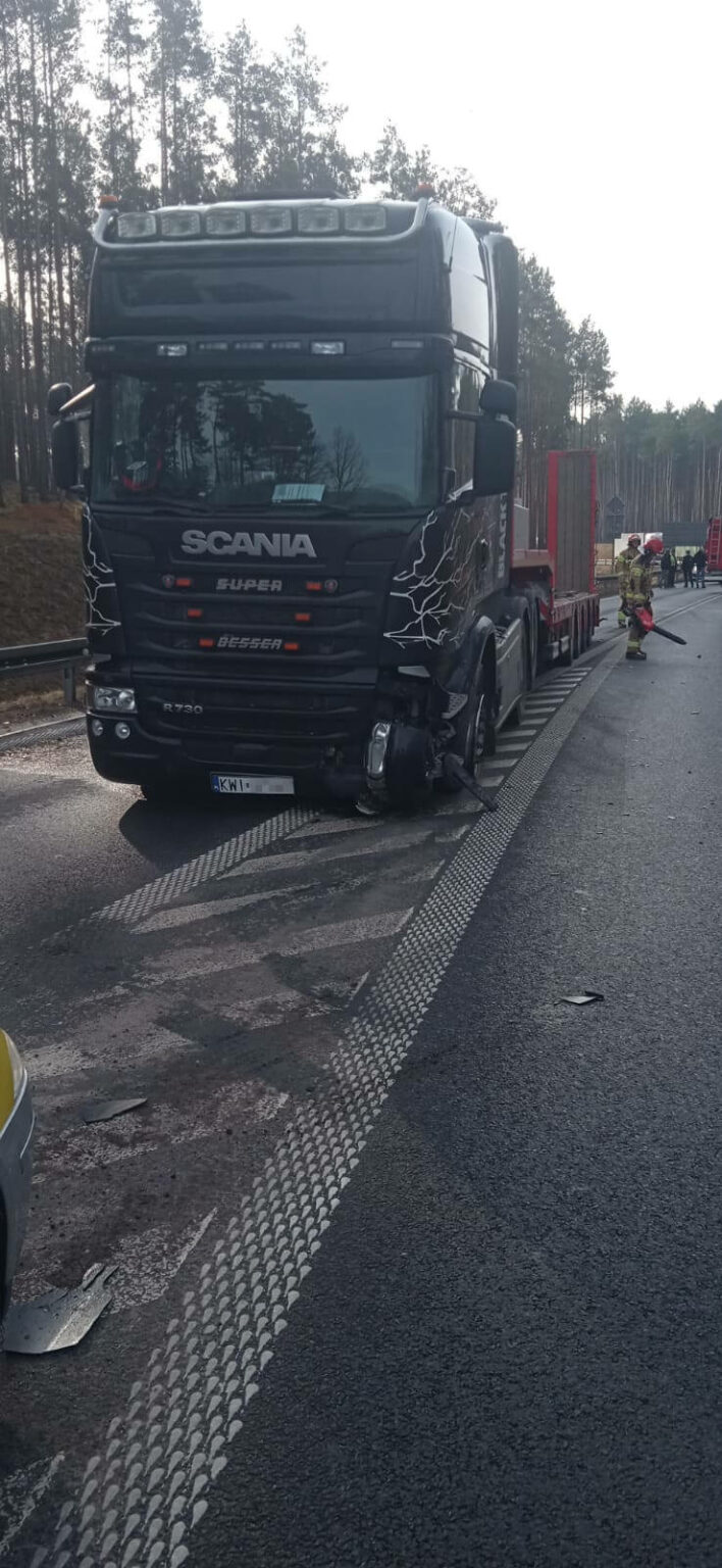 Wypadek Zielona G&oacute;ra - Południowa Obwodnica Zielonej G&oacute;ry