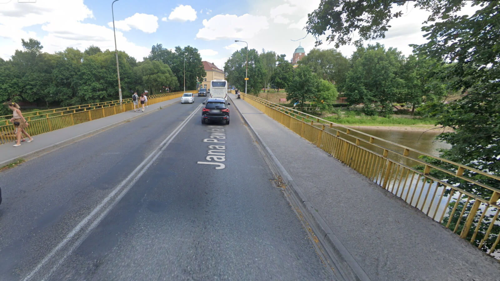 most Żaganny Żagań - zamknięcie mostu DW296