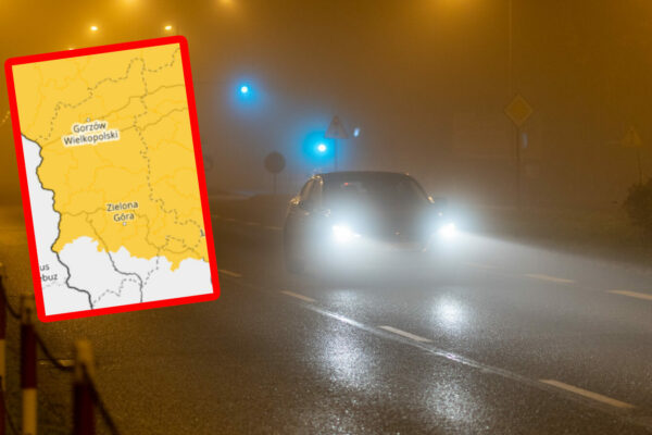 IMGW ostrzeżenie Lubuskie - gęsta mgła