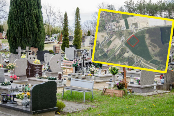 nowy cmentarz Sulechów - cmentarz Obłotne lokalizacja
