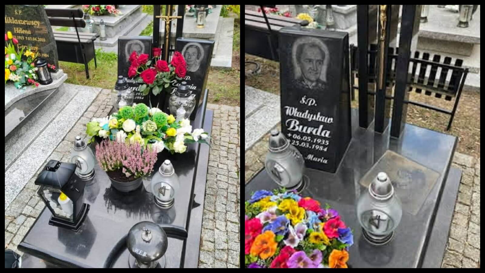 cmentarz Zielona Góra - kradzież z grobu