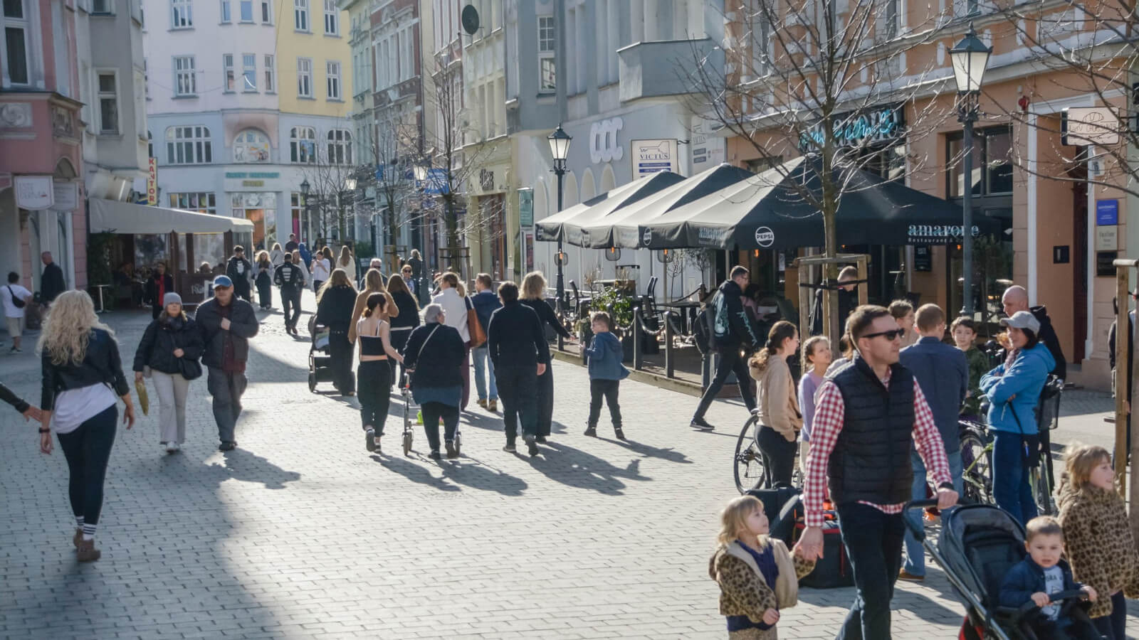 ogródki Zielona Góra deptak - duże zmiany