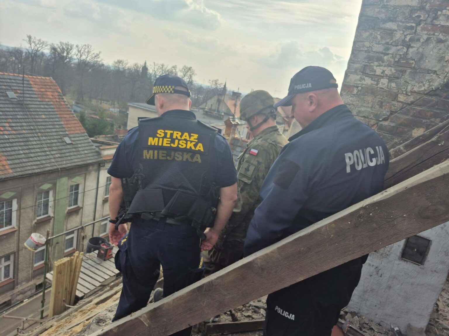 granat w Gubinie - ewakuacja Gubin