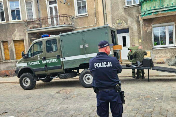 granat w Gubinie - ewakuacja Gubin