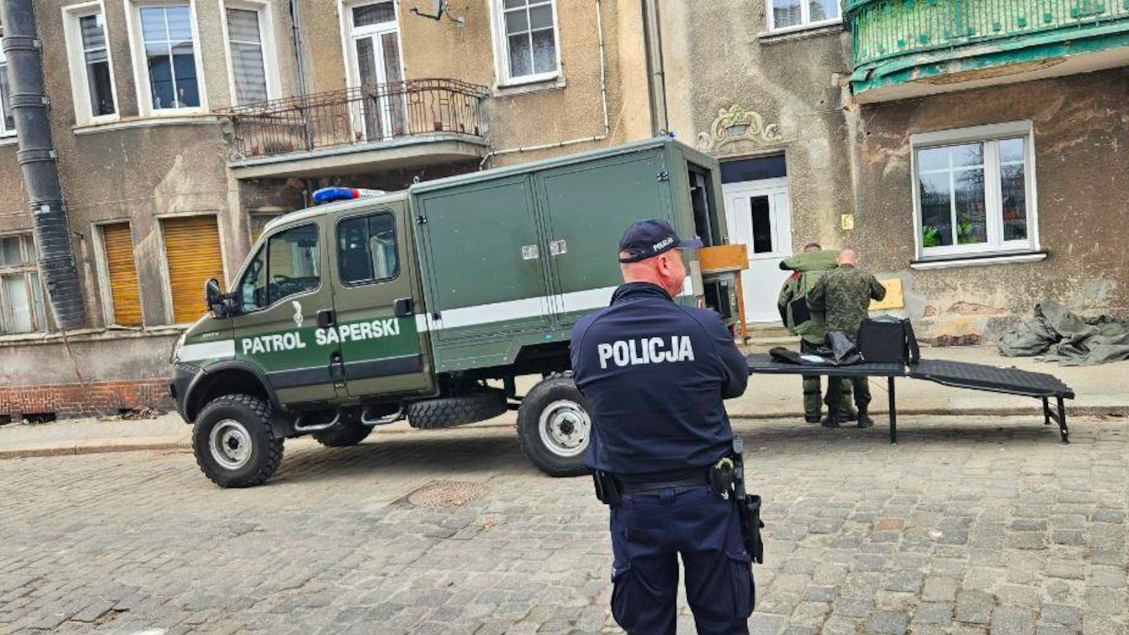 granat w Gubinie - ewakuacja Gubin