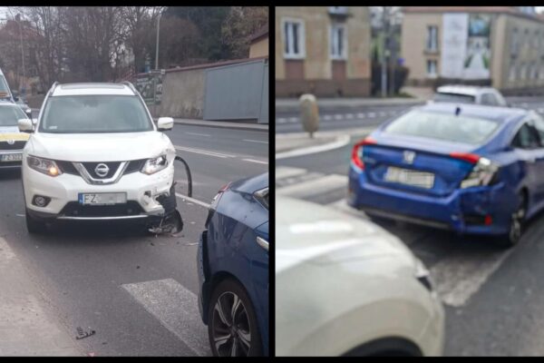 Kolizja Zielona Góra - Wypadek Zielona Góra