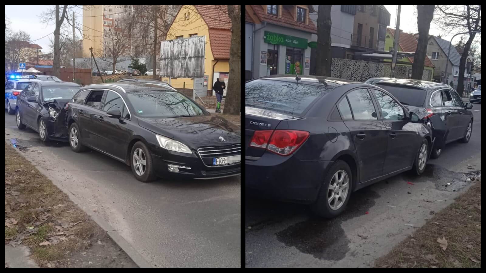 Kolizja Zielona Góra - Wypadek Zielona Góra