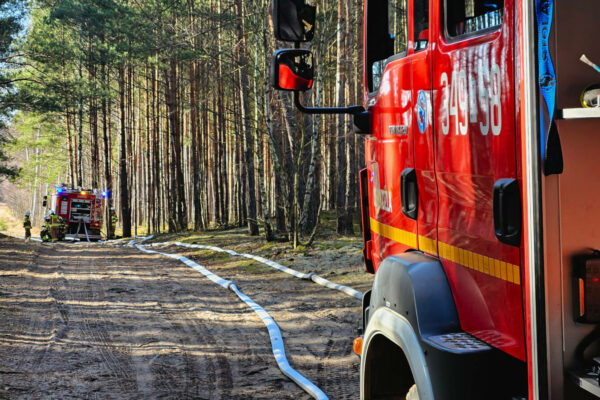 ćwiczenia strażackie Czerwieńsk - Kompania Gaśnicza Zielona Góra
