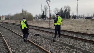 kradzież kabli kolejowych PKP - stacja Szprotawa