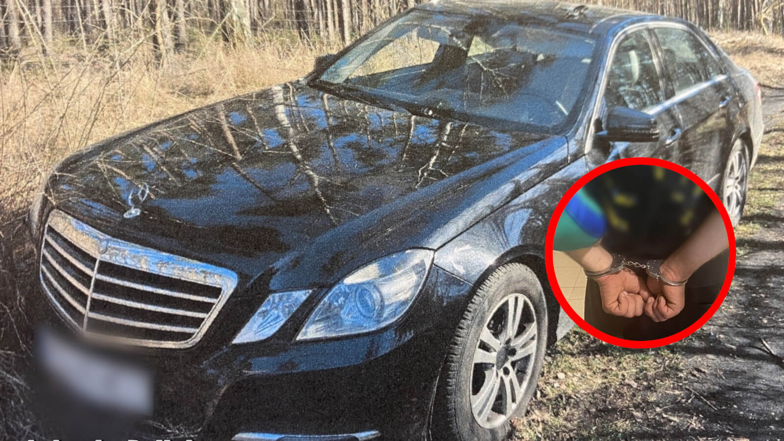 kradzież Mercedesa Słubice - zatrzymany 39-latek