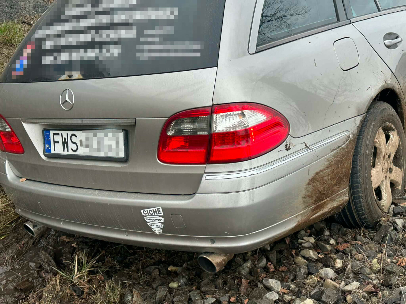 pijany kierowca DK27 - wypadek Nowogr&oacute;d Bobrzański