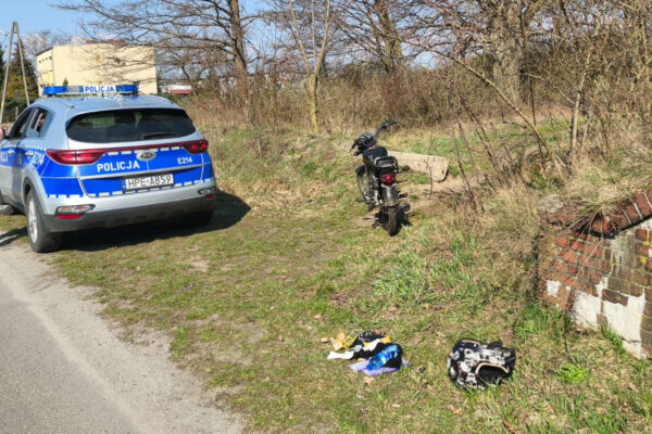 pościg Zielona Góra - kradziony motorower