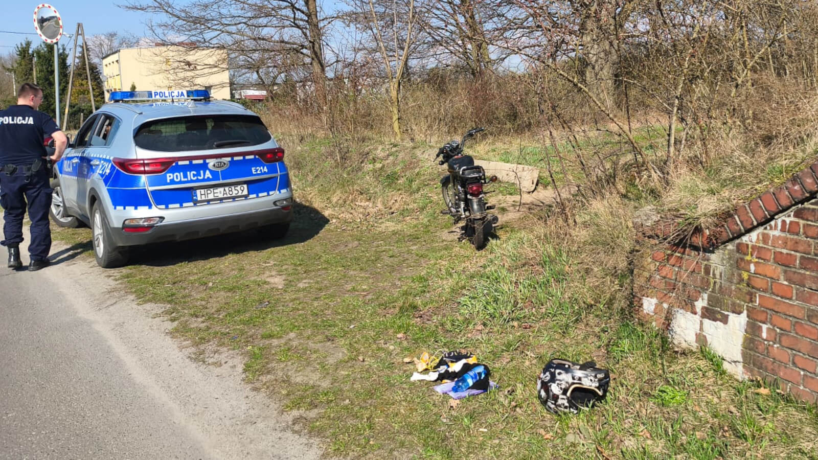 pościg Zielona Góra - kradziony motorower