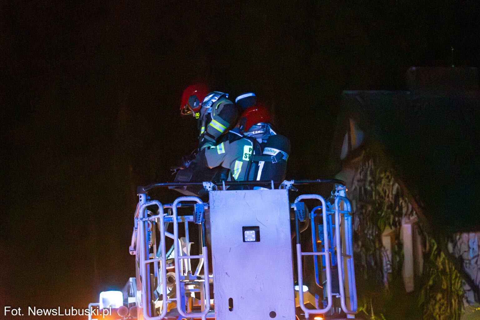 Pożar Wilkanowo - Pożar koło Zielonej G&oacute;ry