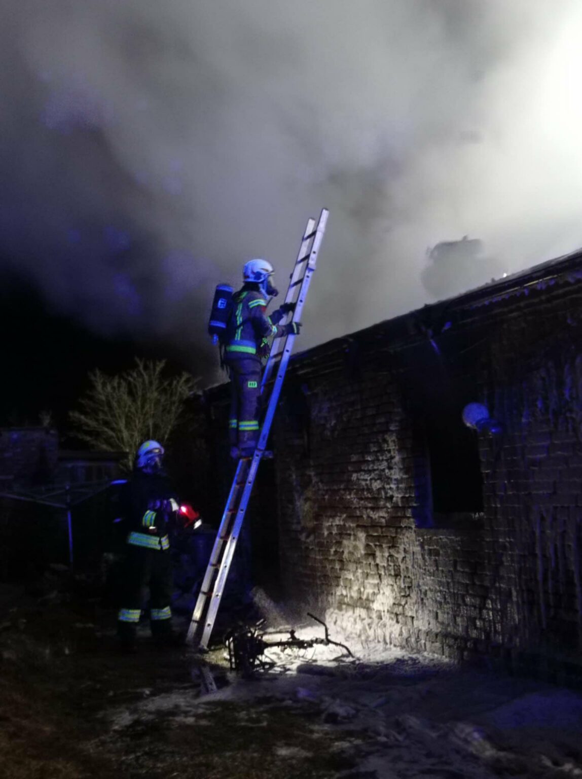 podpalenie domu Żary - pożar budynku mieszkalnego